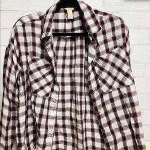 Red and white Flannel